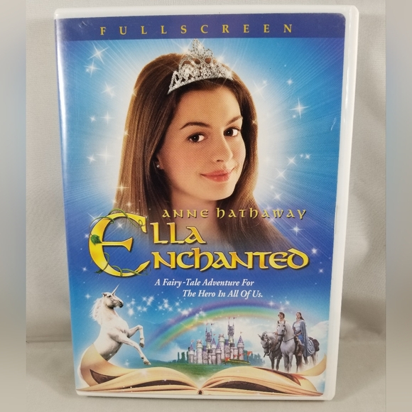 Ella Enchanted DVD Full Screen Fairy-Tale Adventure Anne Hathaway - Picture 1 of 10